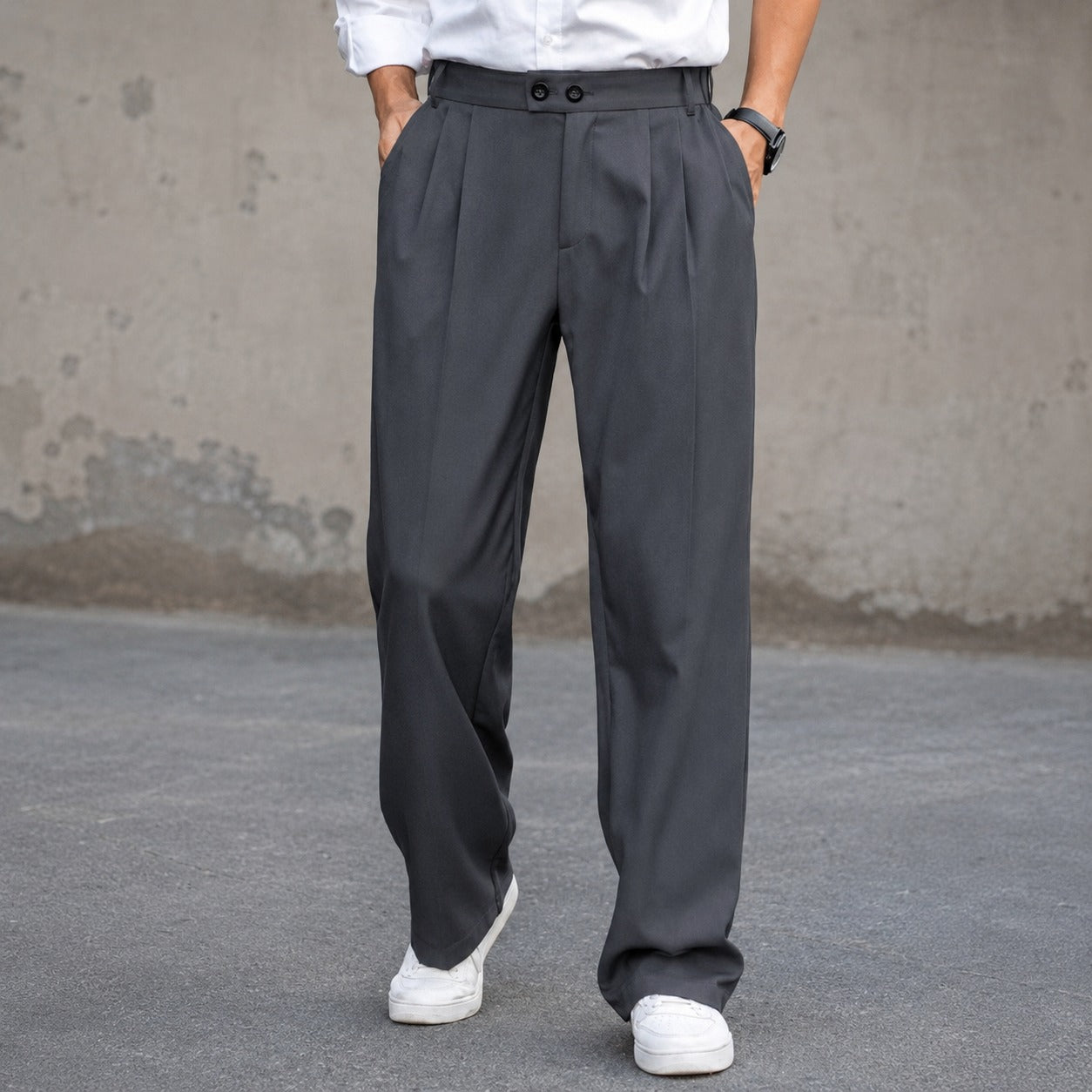 Clayton - Pantalon large et relax