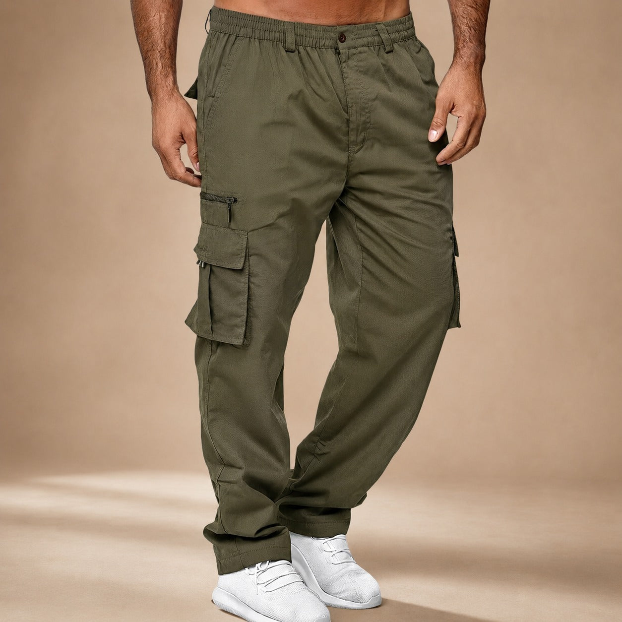 Brody - Pantalon cargo large et détendu