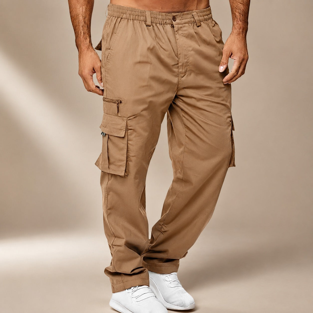 Brody - Pantalon cargo large et détendu