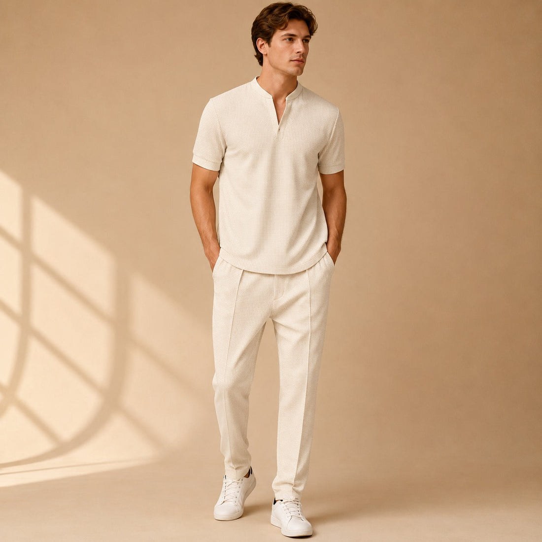 Howard - Ensemble Simplicité à Motif Texturé 2 Pièces