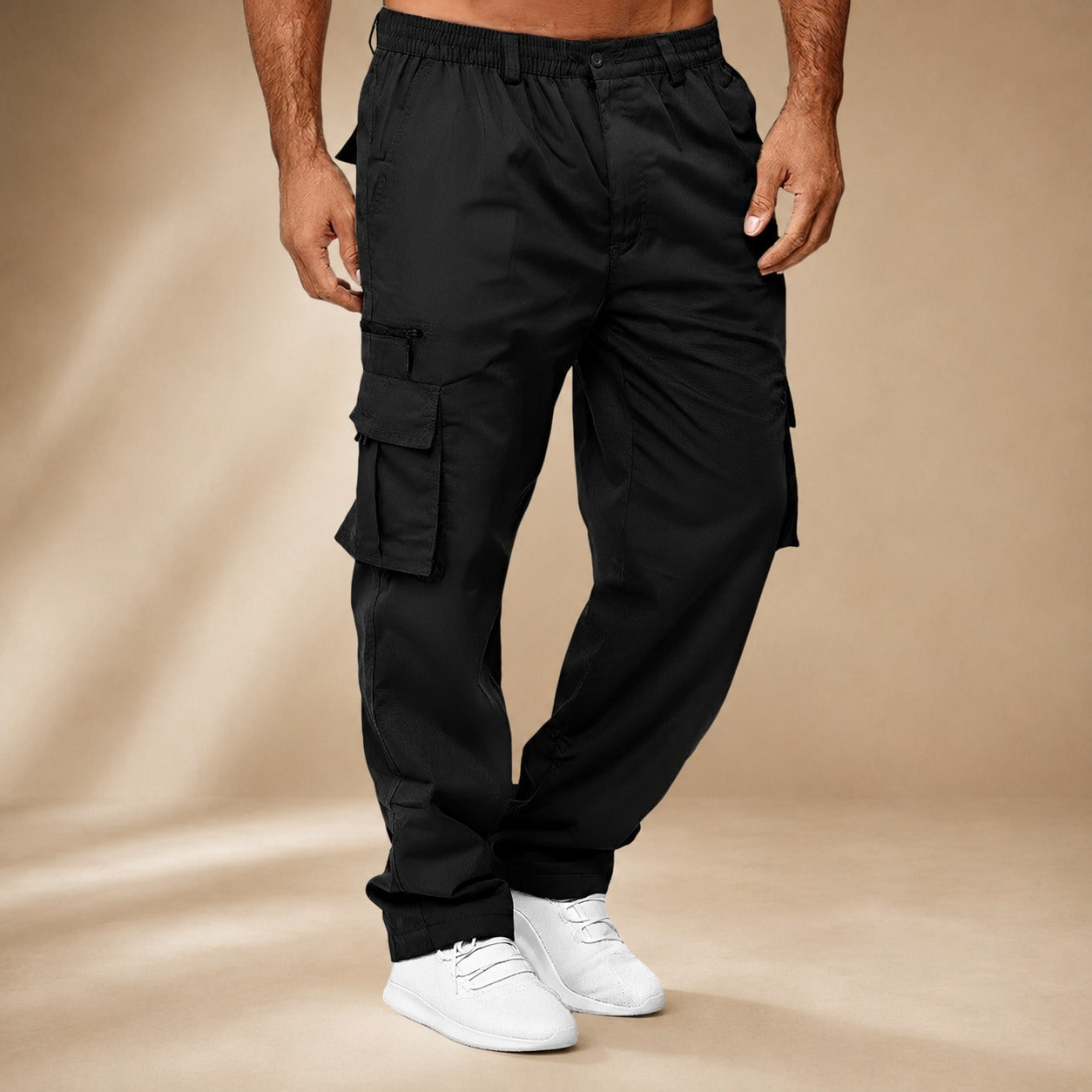Brody - Pantalon cargo large et détendu