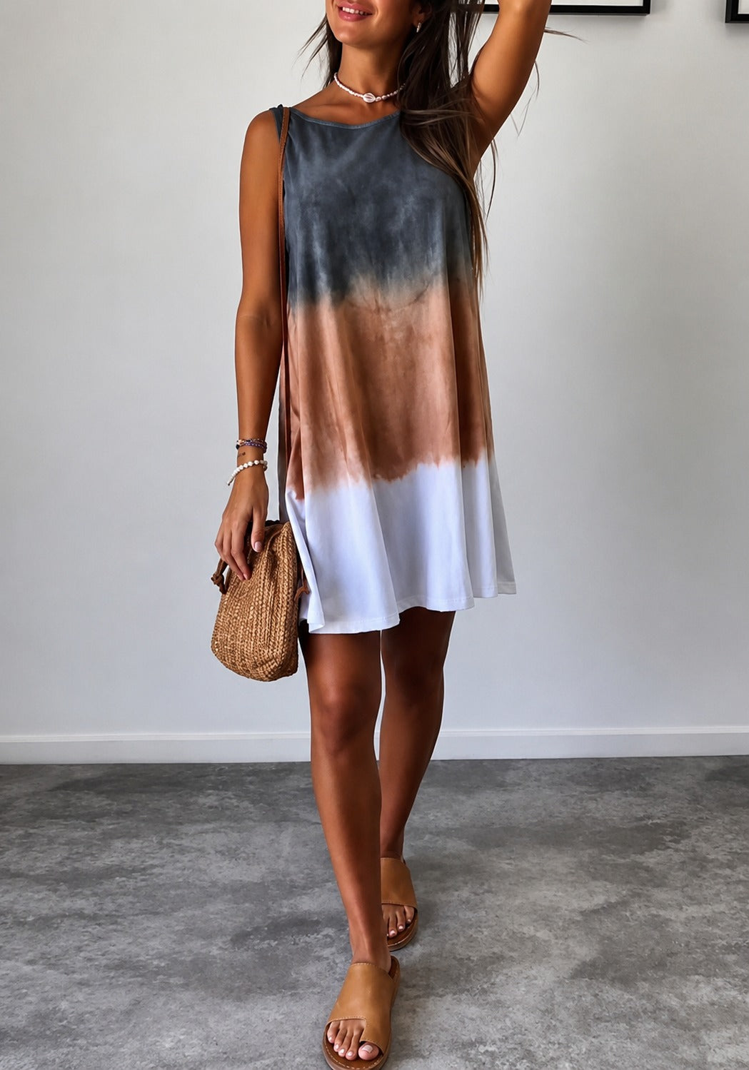 Elinor - Robe sans manches évasée