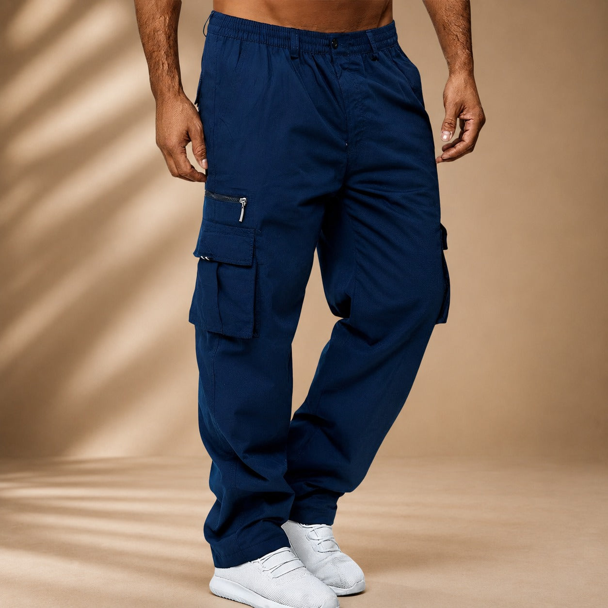 Brody - Pantalon cargo large et détendu
