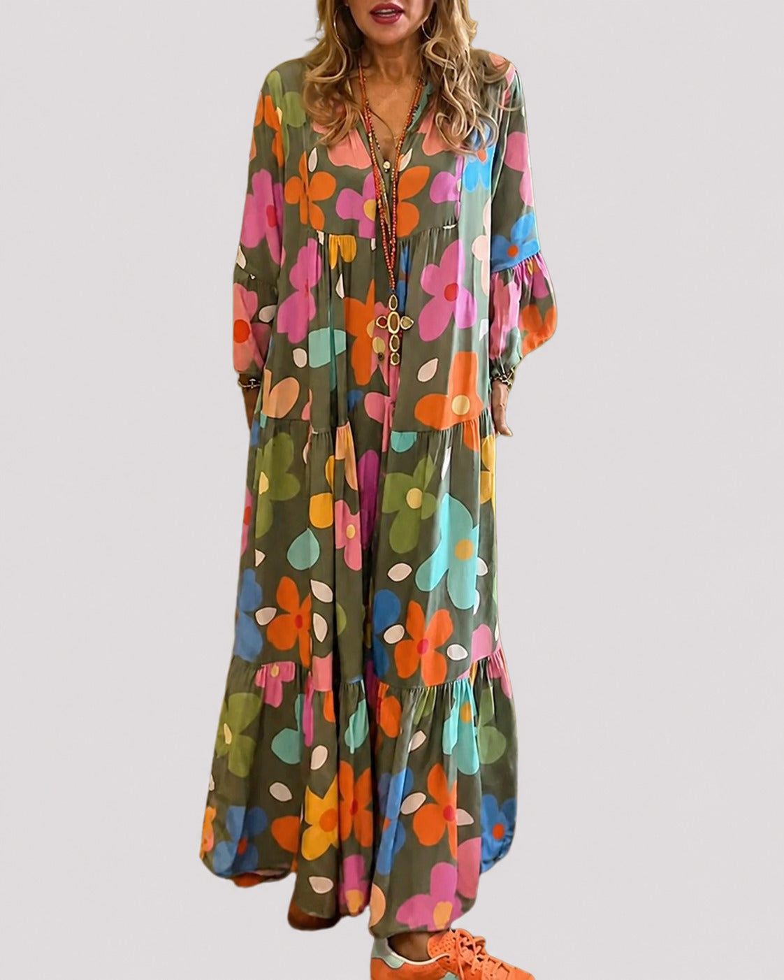 Alana - Robe Large Colorée