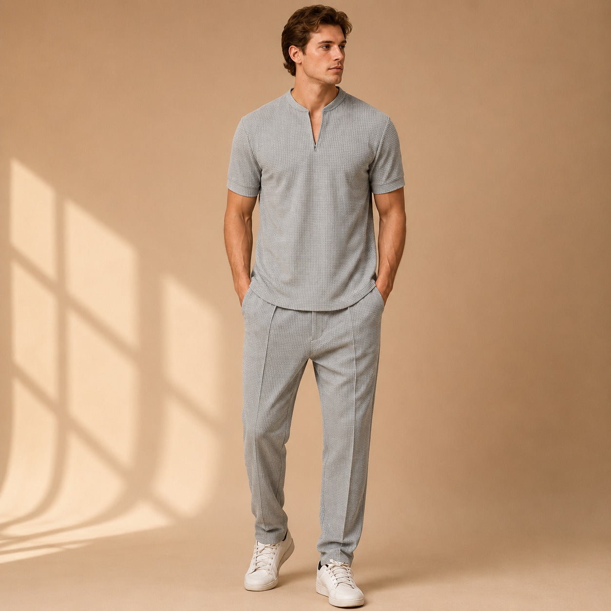 Howard - Ensemble Simplicité à Motif Texturé 2 Pièces