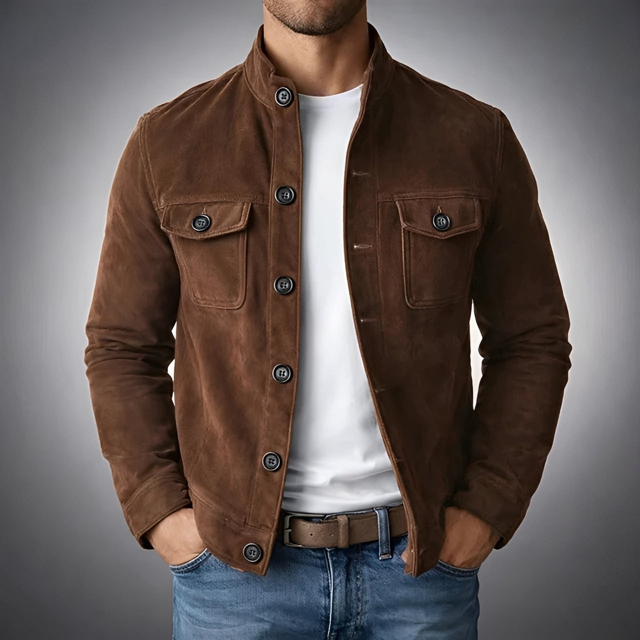 Gideon - Blazer Décontracté avec Boutons