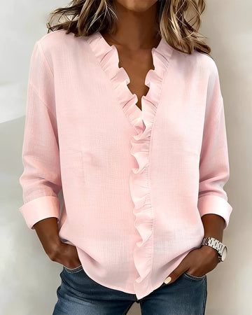 Samia - Élégante blouse à manches longues