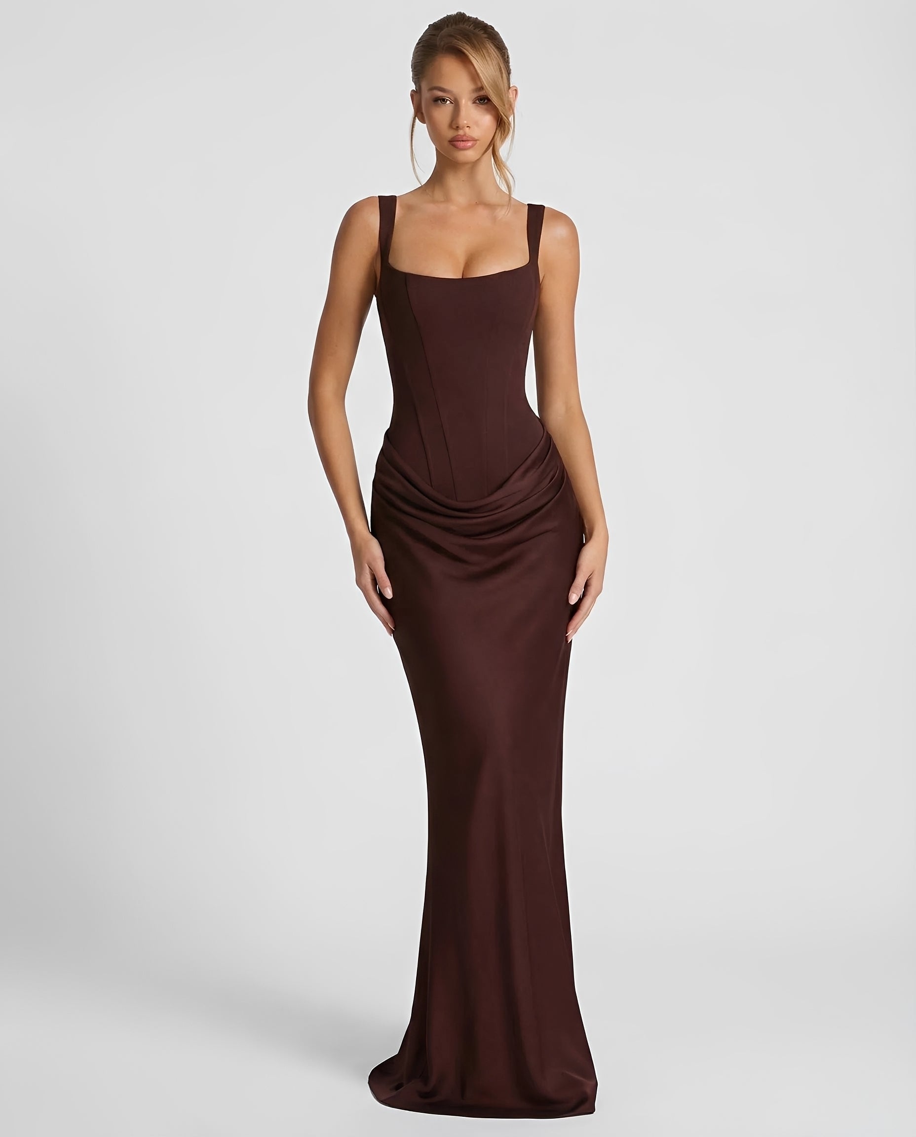 Dorsey - Robe longue chic avec corset