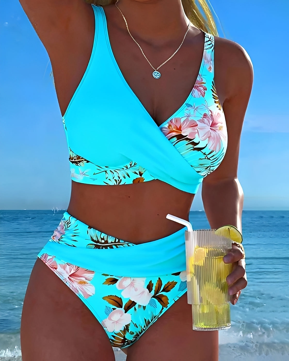 Eleri - Bikini à motif de fleurs élégant
