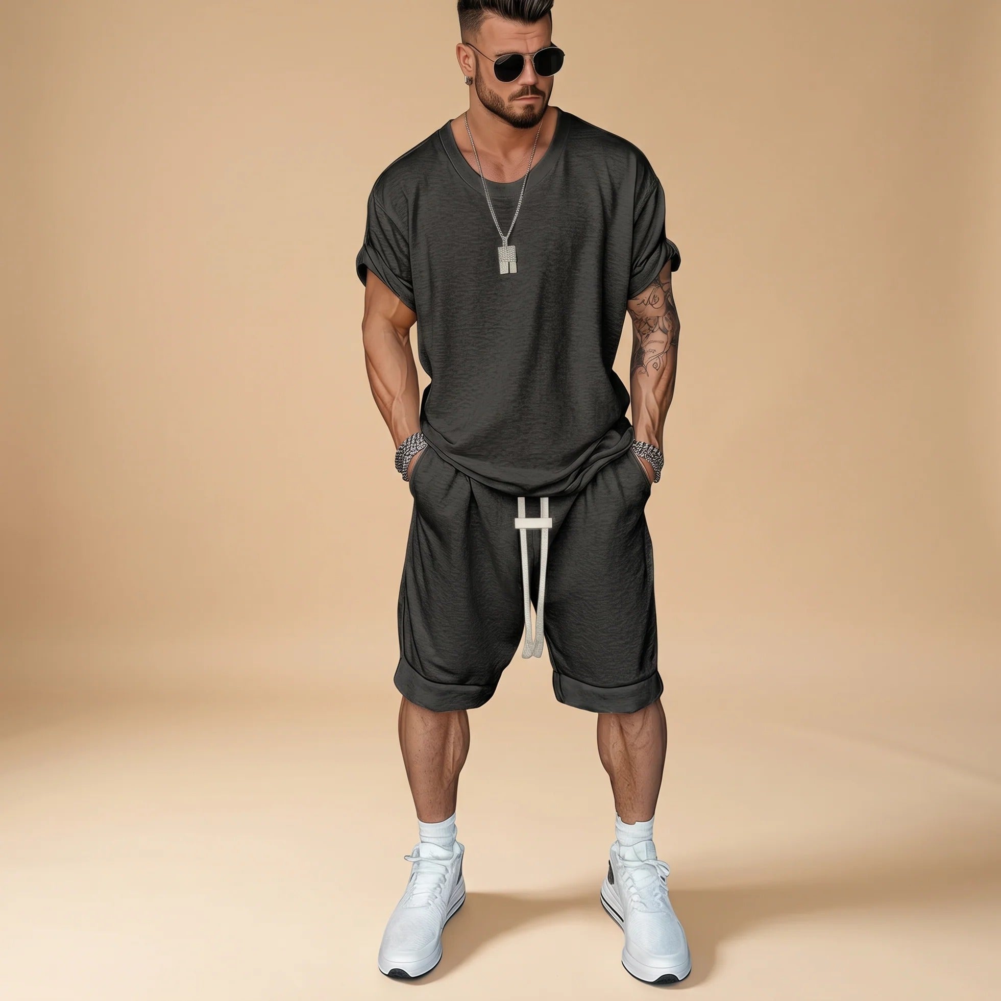 Alan - Set Chemise et Shorts Détente