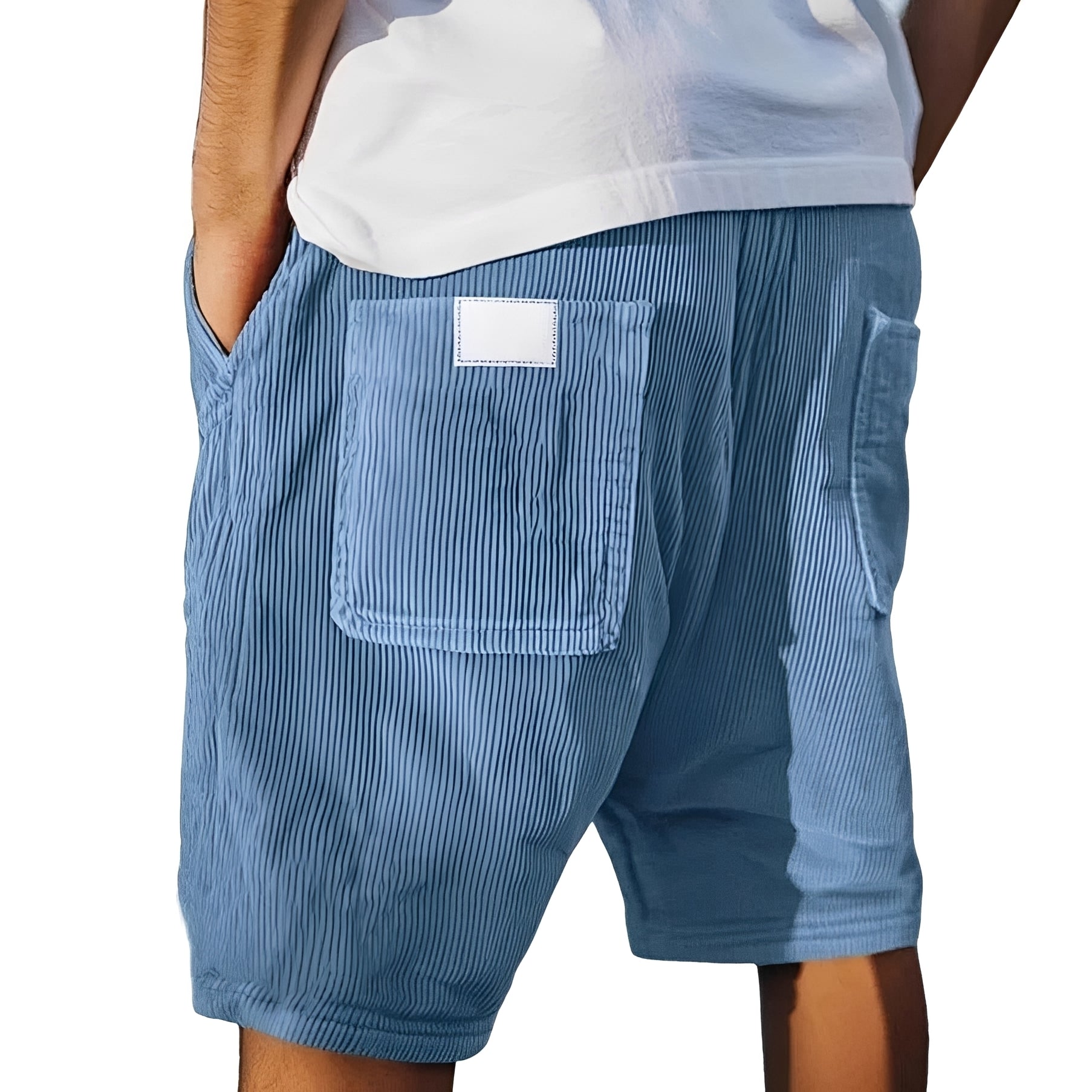 Ritchie - Shorts relax à texture côtelée