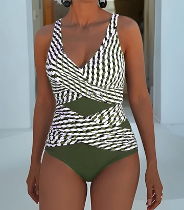 Karen - Maillot de Bain Élégant avec Détail Enchevêtré