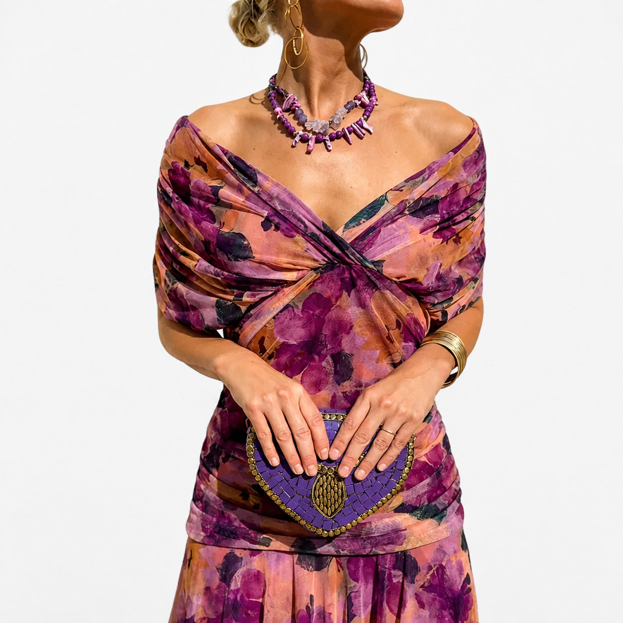 Bernice - Robe Maxi Élégante avec Détails Froncés