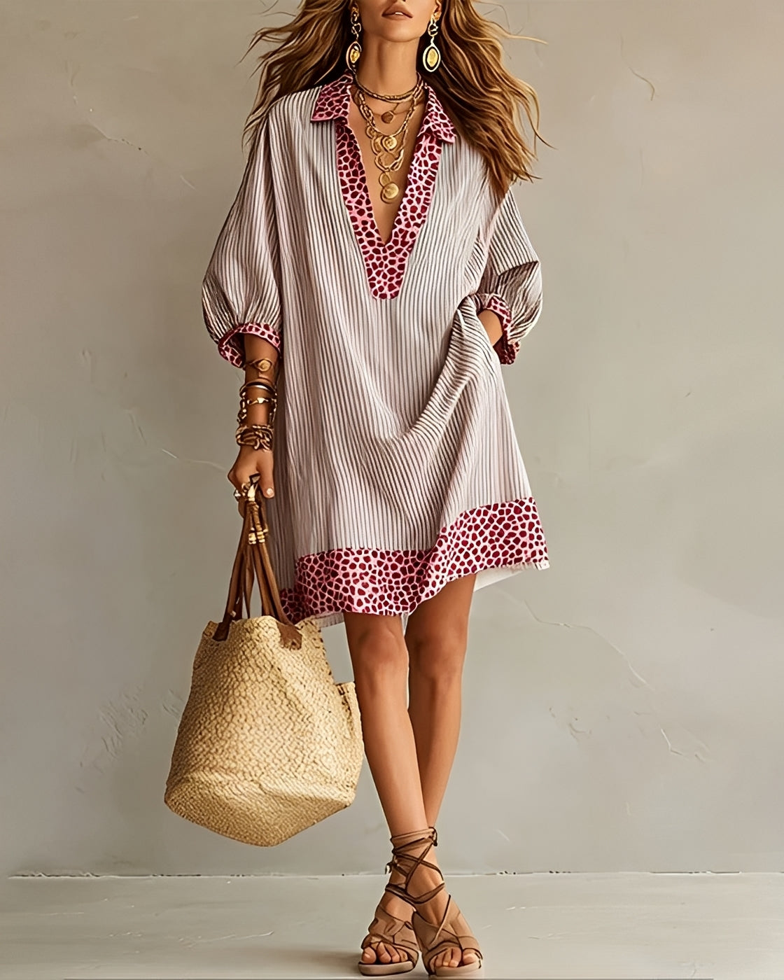Abbie - Robe Chic avec Panneaux Doux