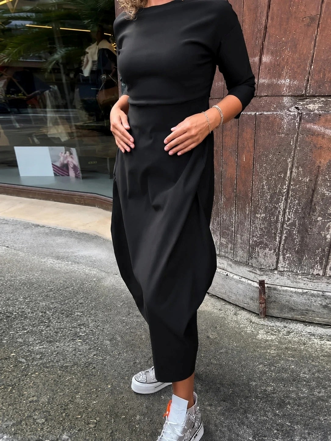 Elsie - Robe Ample à Manches Longues