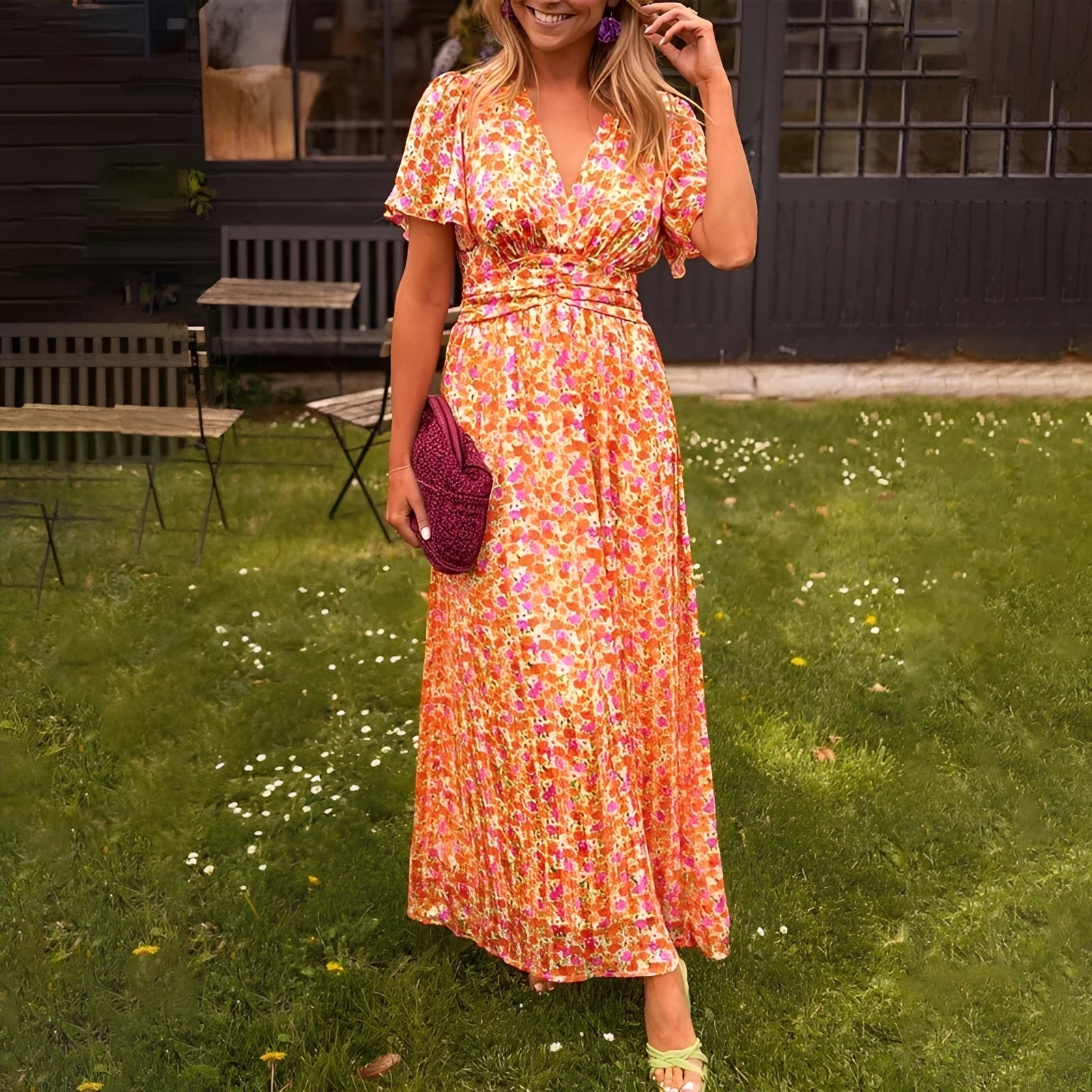 Ophelia - Robe Chic à Col V
