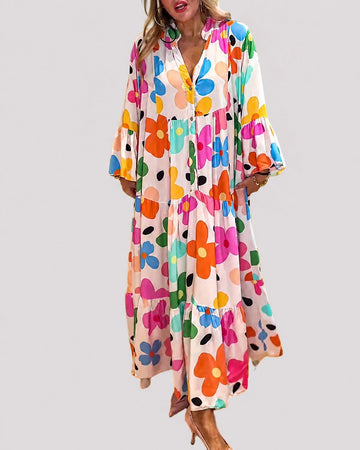 Alana - Robe Large Colorée