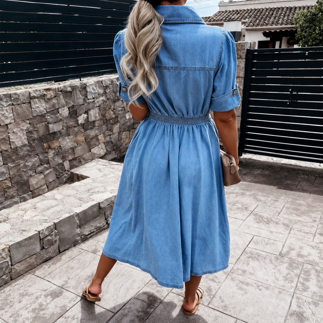 Sahil - Robe chic à fermeture simple