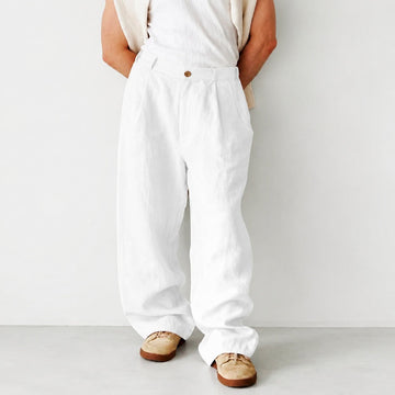 Hashim - Pantalon large plissé confortable