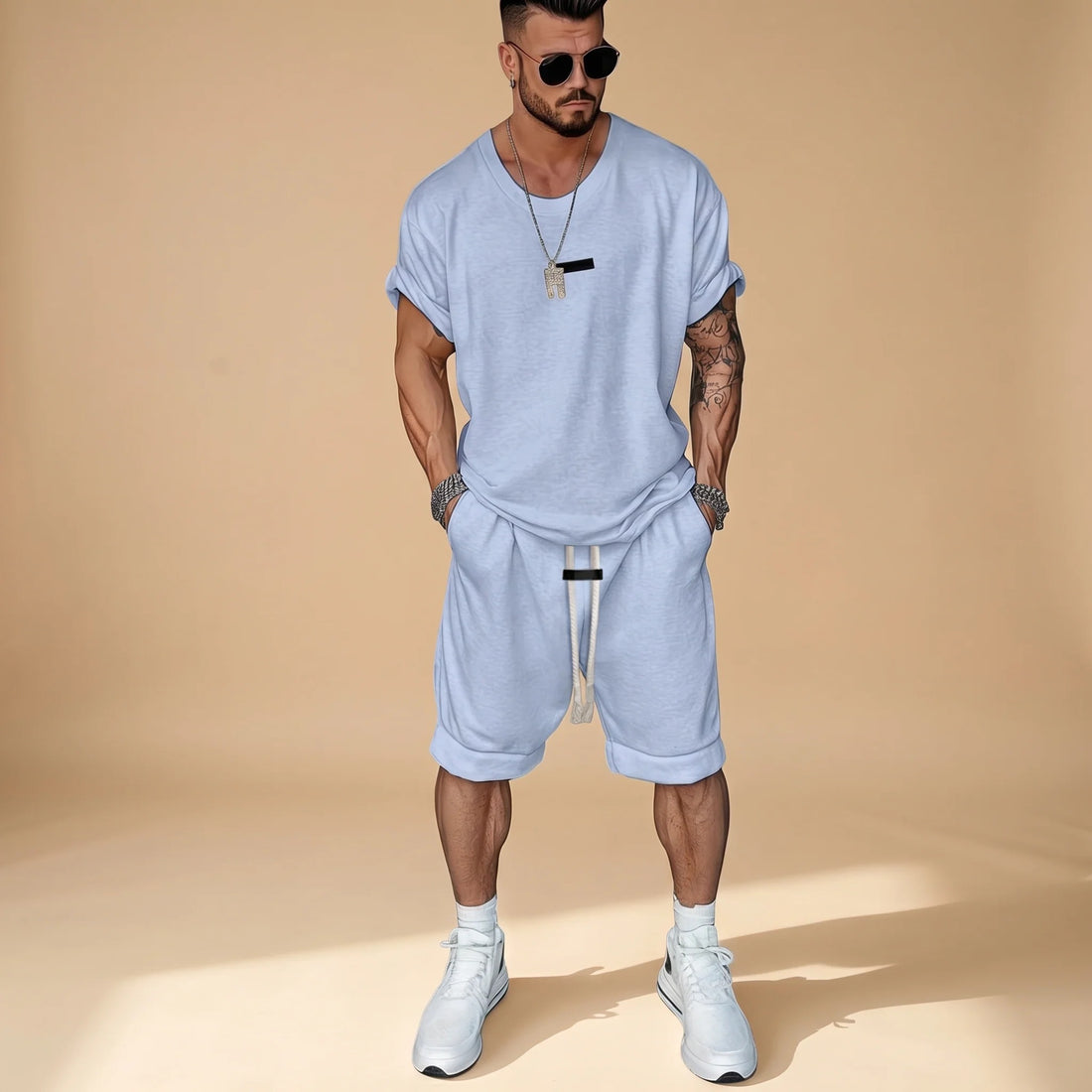 Alan - Set Chemise et Shorts Détente