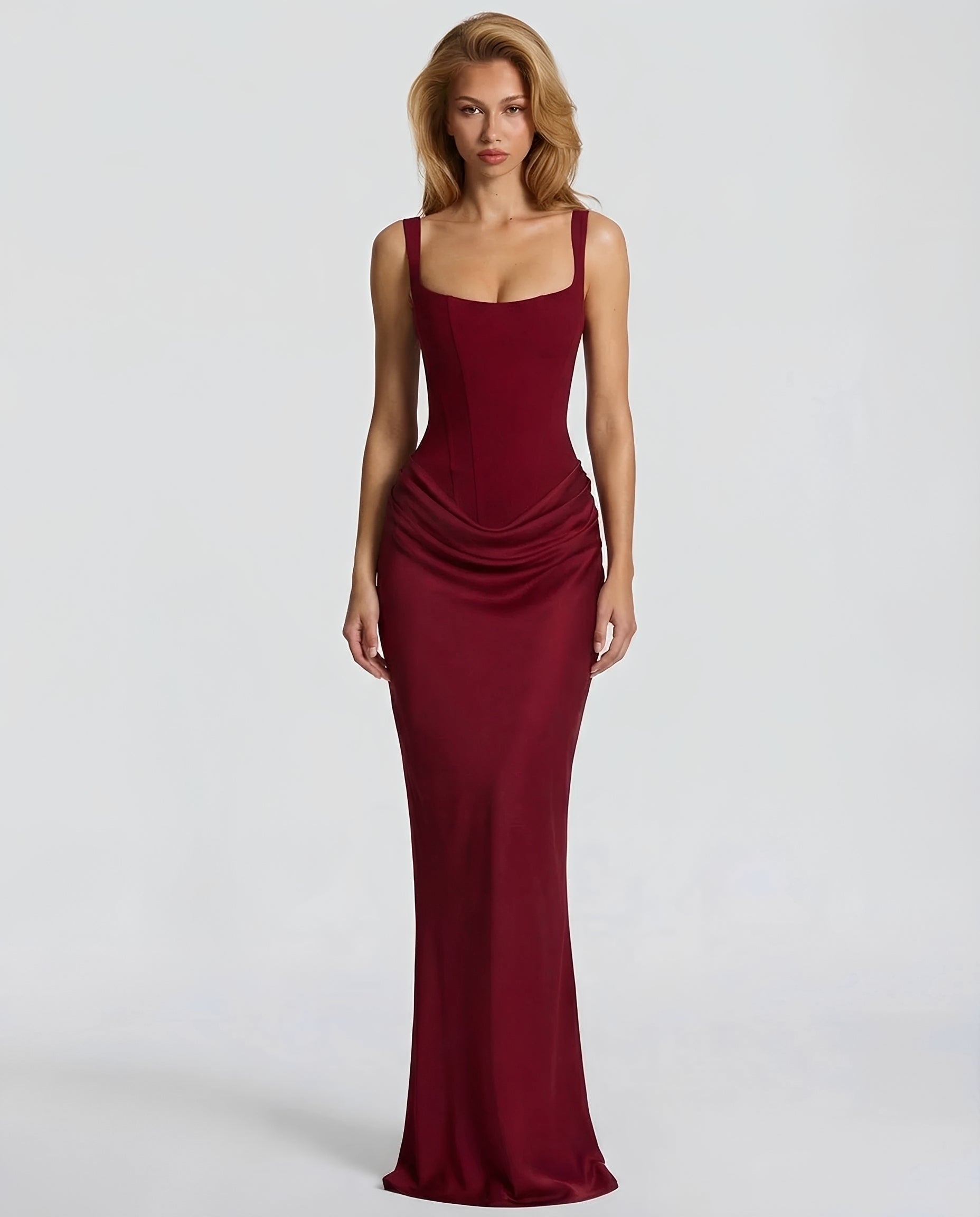 Dorsey - Robe longue chic avec corset