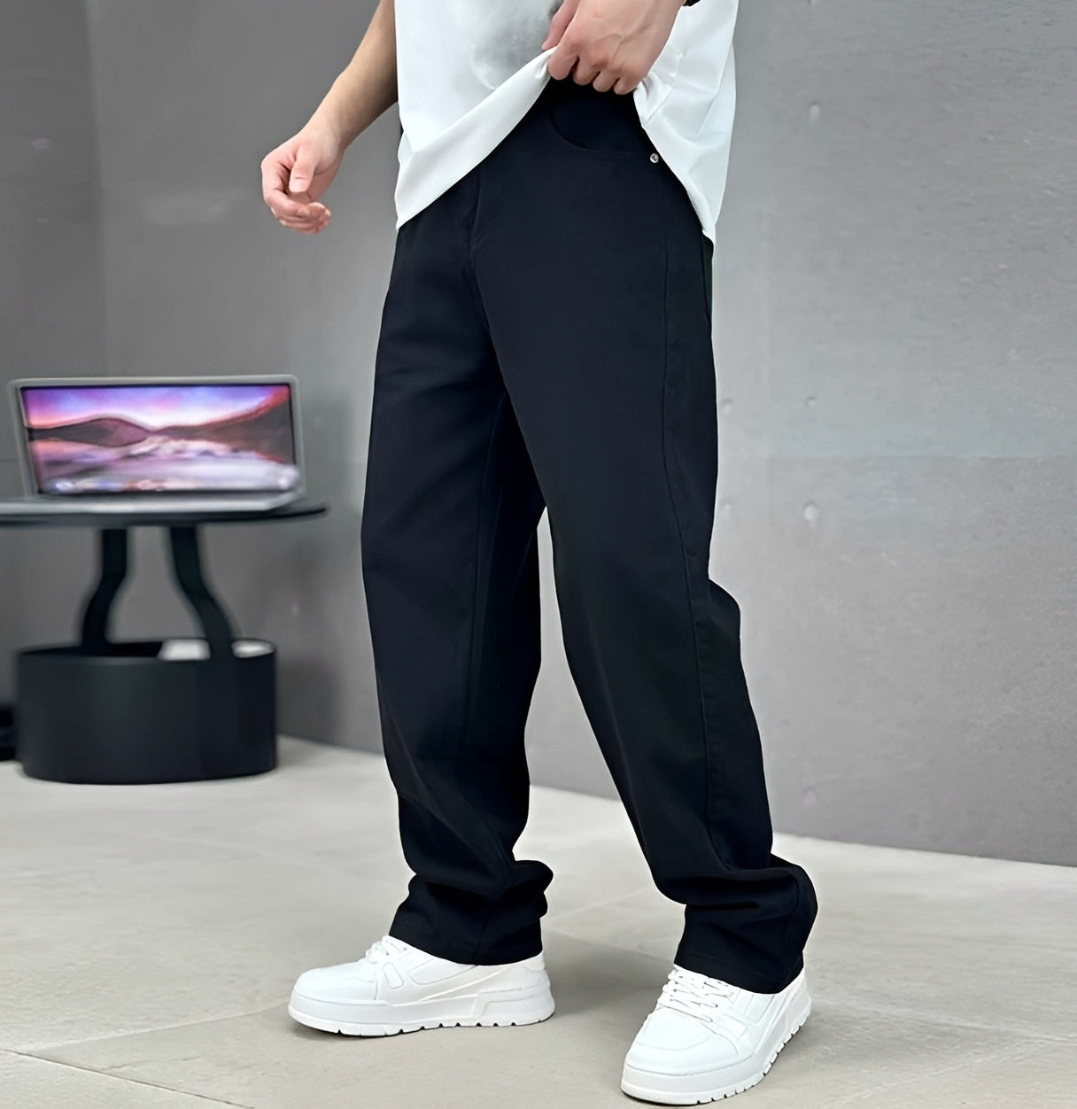 Garza - Jeans Relax à Coupe Droite