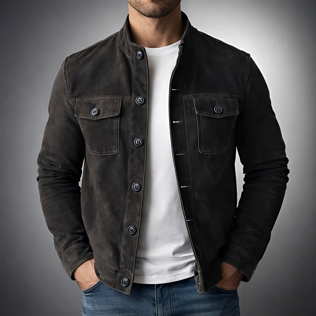 Gideon - Blazer Décontracté avec Boutons