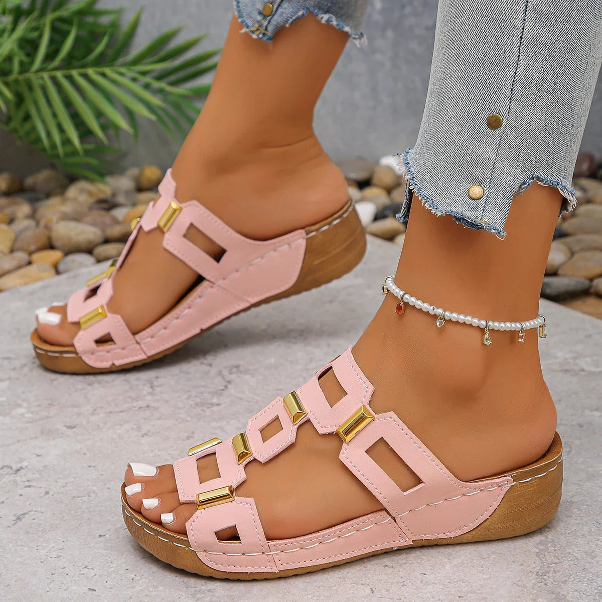 Victoria - Chaussures à talon compensé raffinées