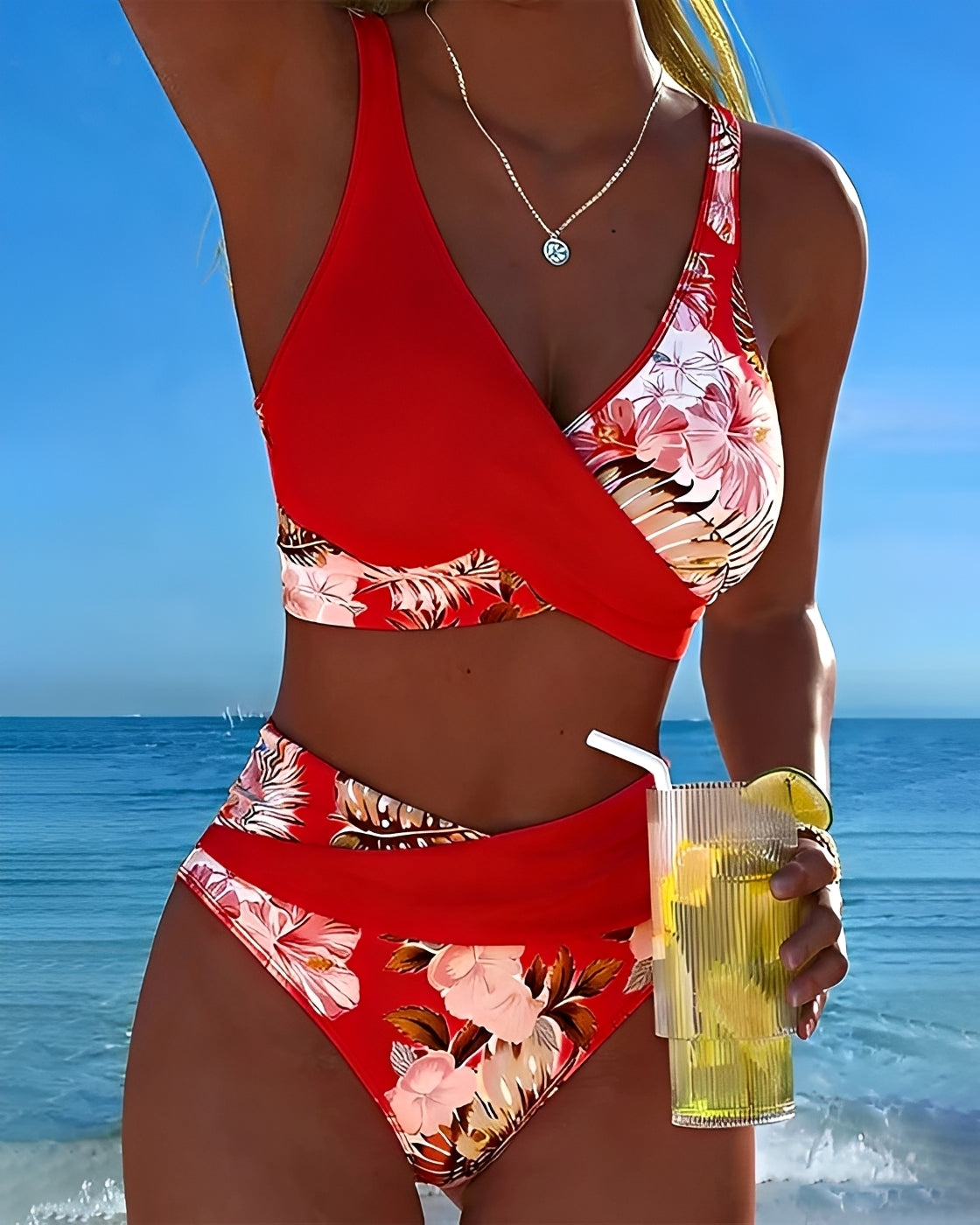 Eleri - Bikini à motif de fleurs élégant