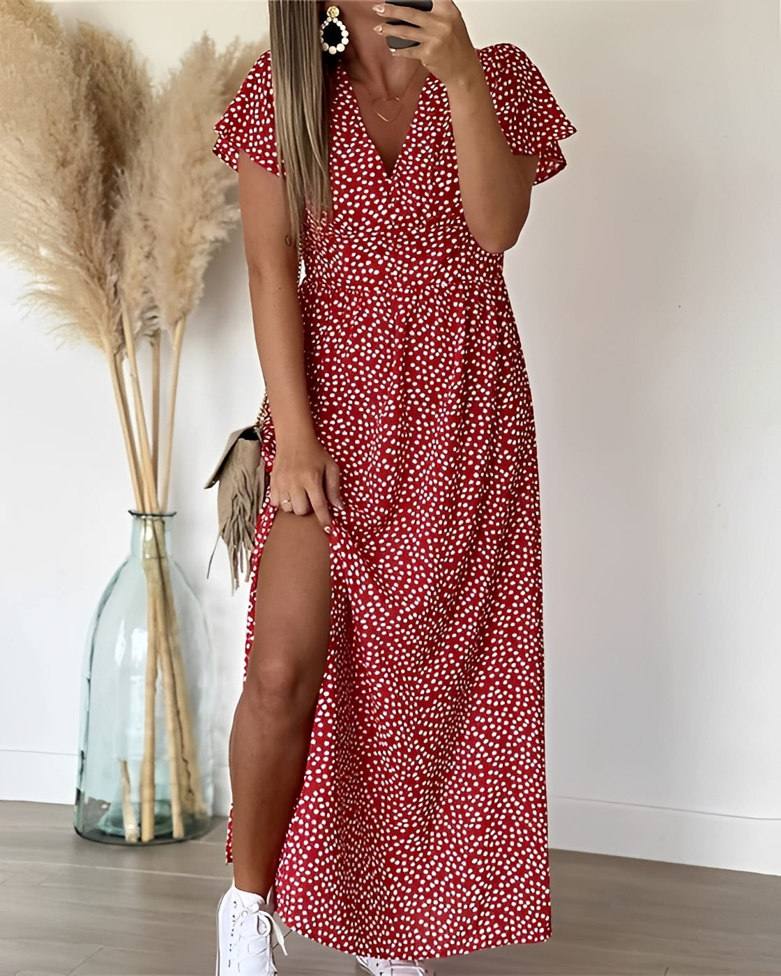 Tina - Robe Élégante avec Ouverture