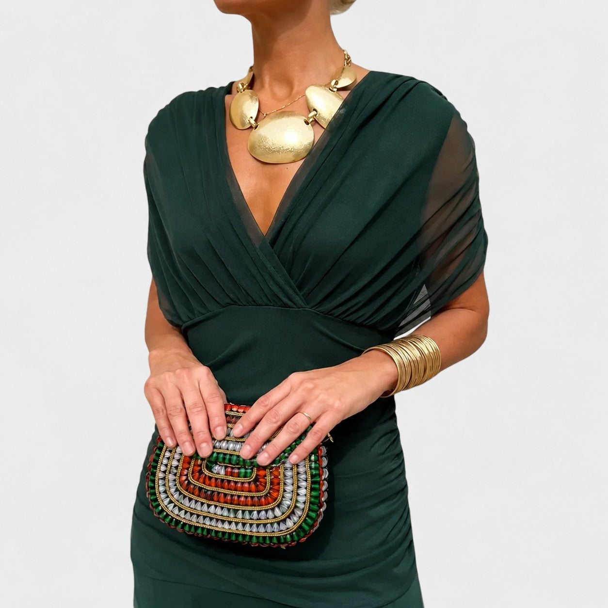 Bernice - Robe Maxi Élégante avec Détails Froncés