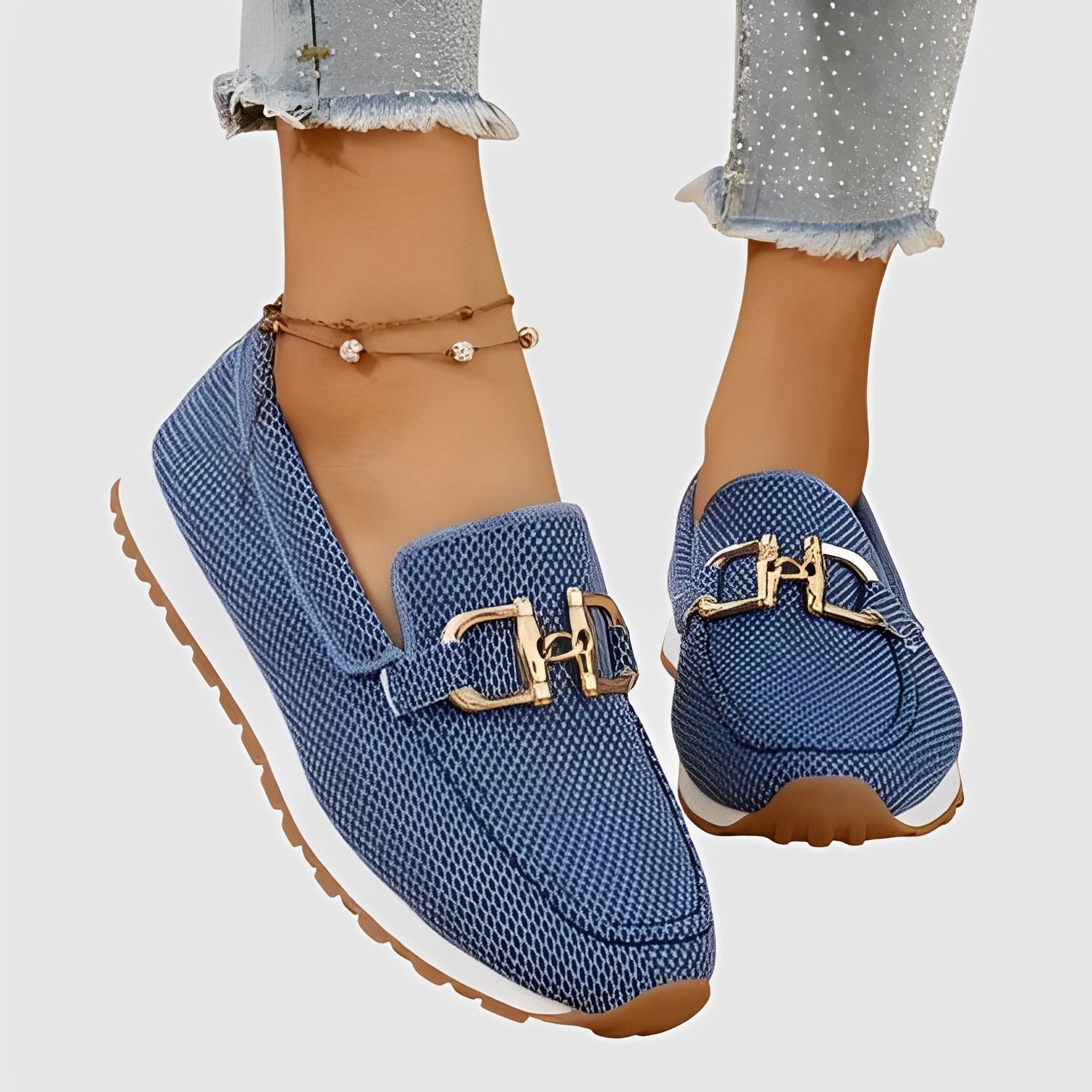 Elle - Mocassins confortables avec boucle