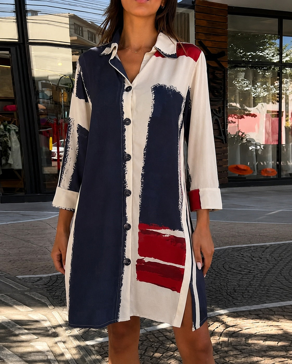 Alyssia - Robe Chic avec Col