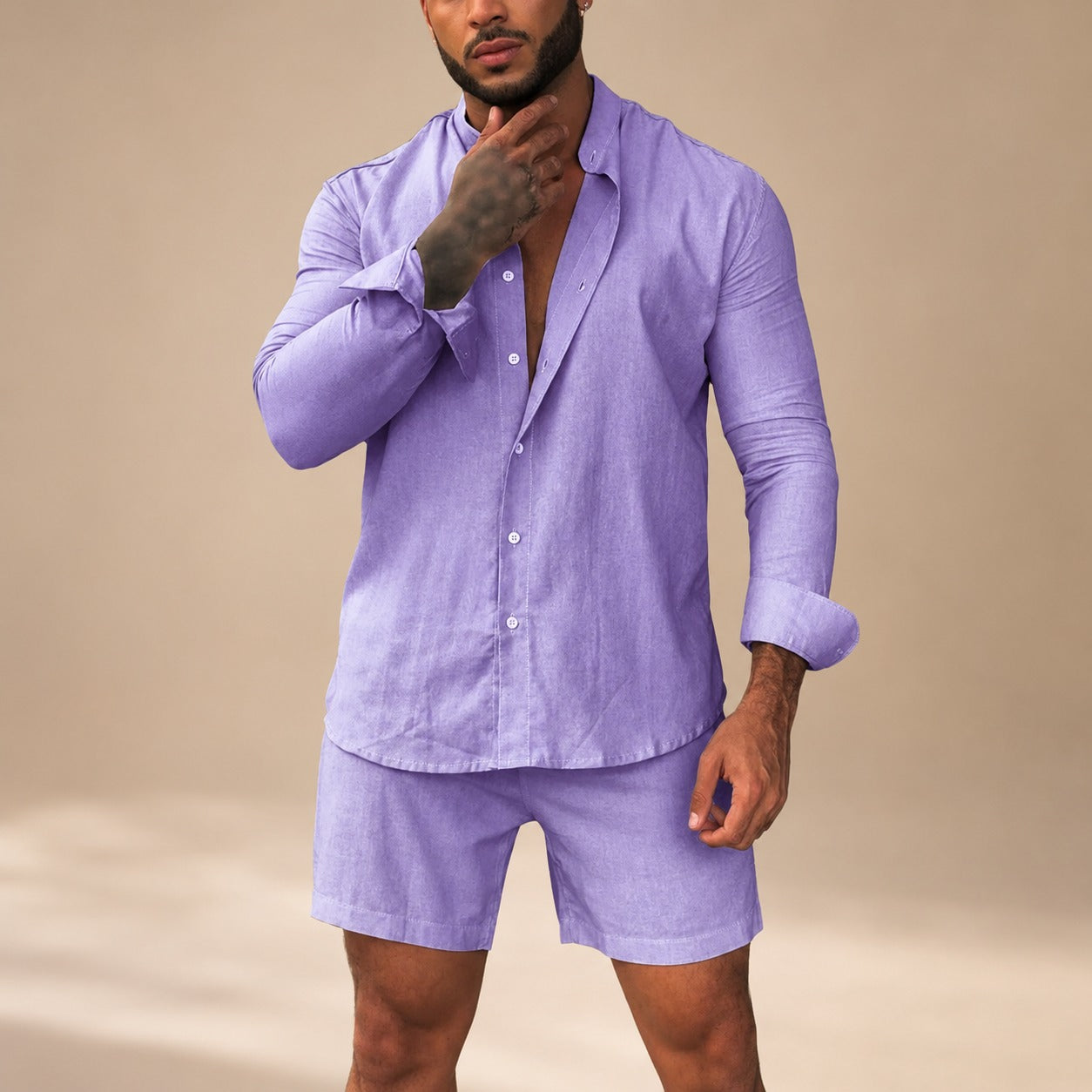 Diego - Ensemble Chemise et Short Décontracté