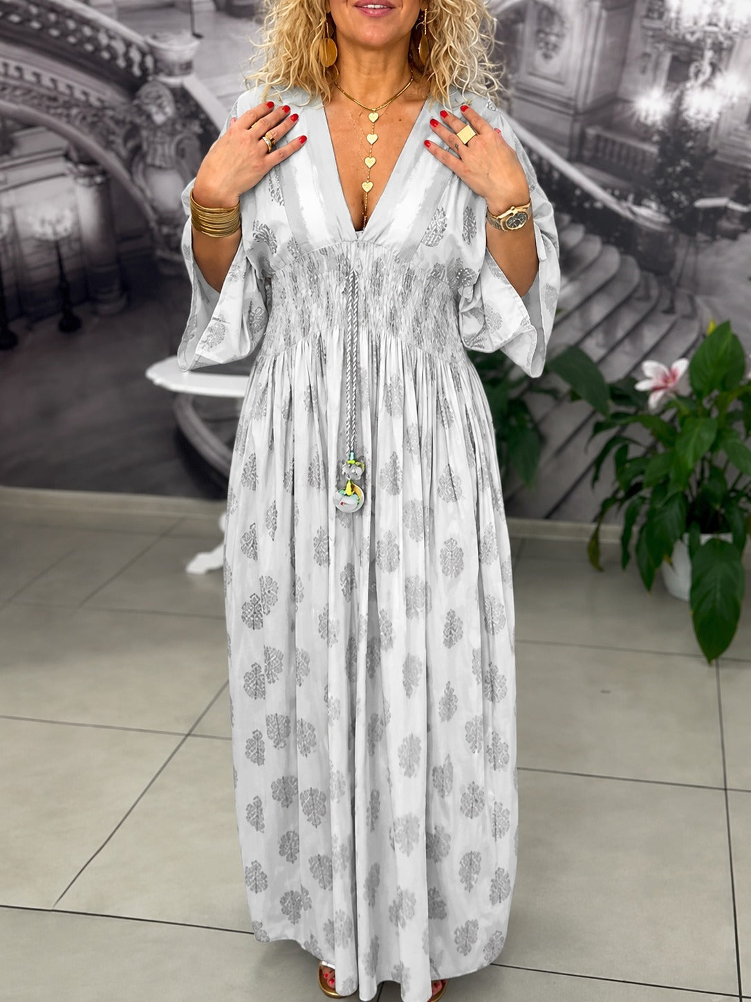 Leonie - Robe Maxi Spacieuse et Élégante