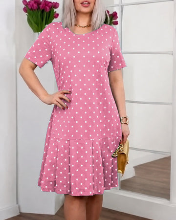 Amira - Robe Large à Pois