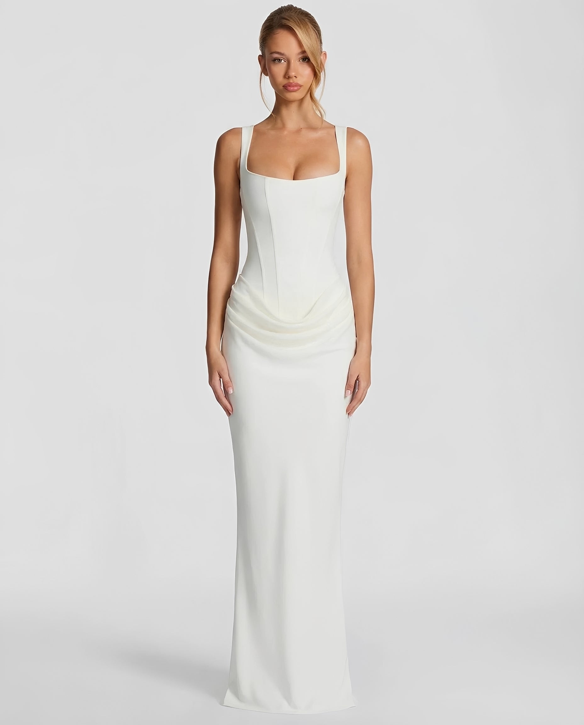 Dorsey - Robe longue chic avec corset