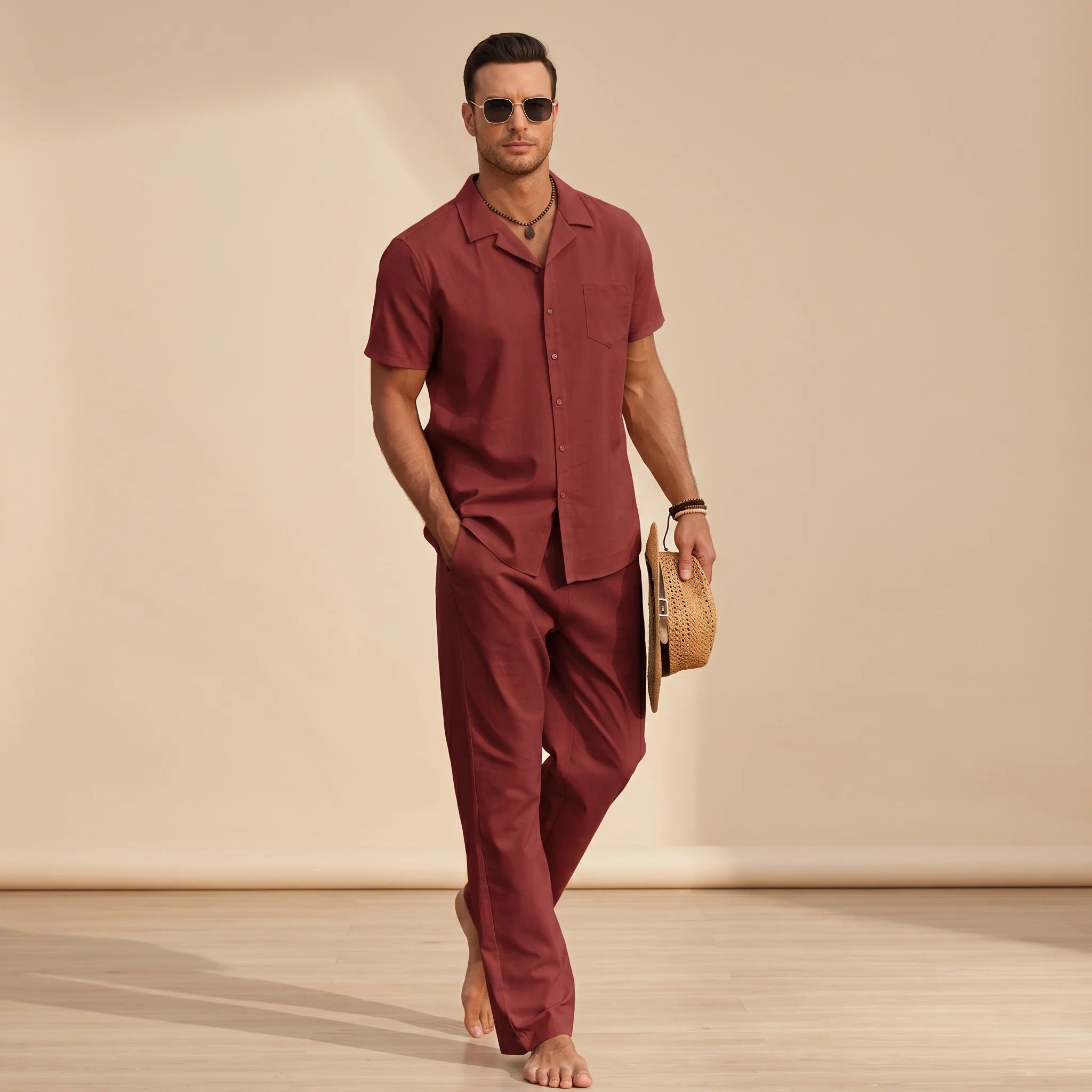 Hampton - Ensemble Chemise Décontractée Confort