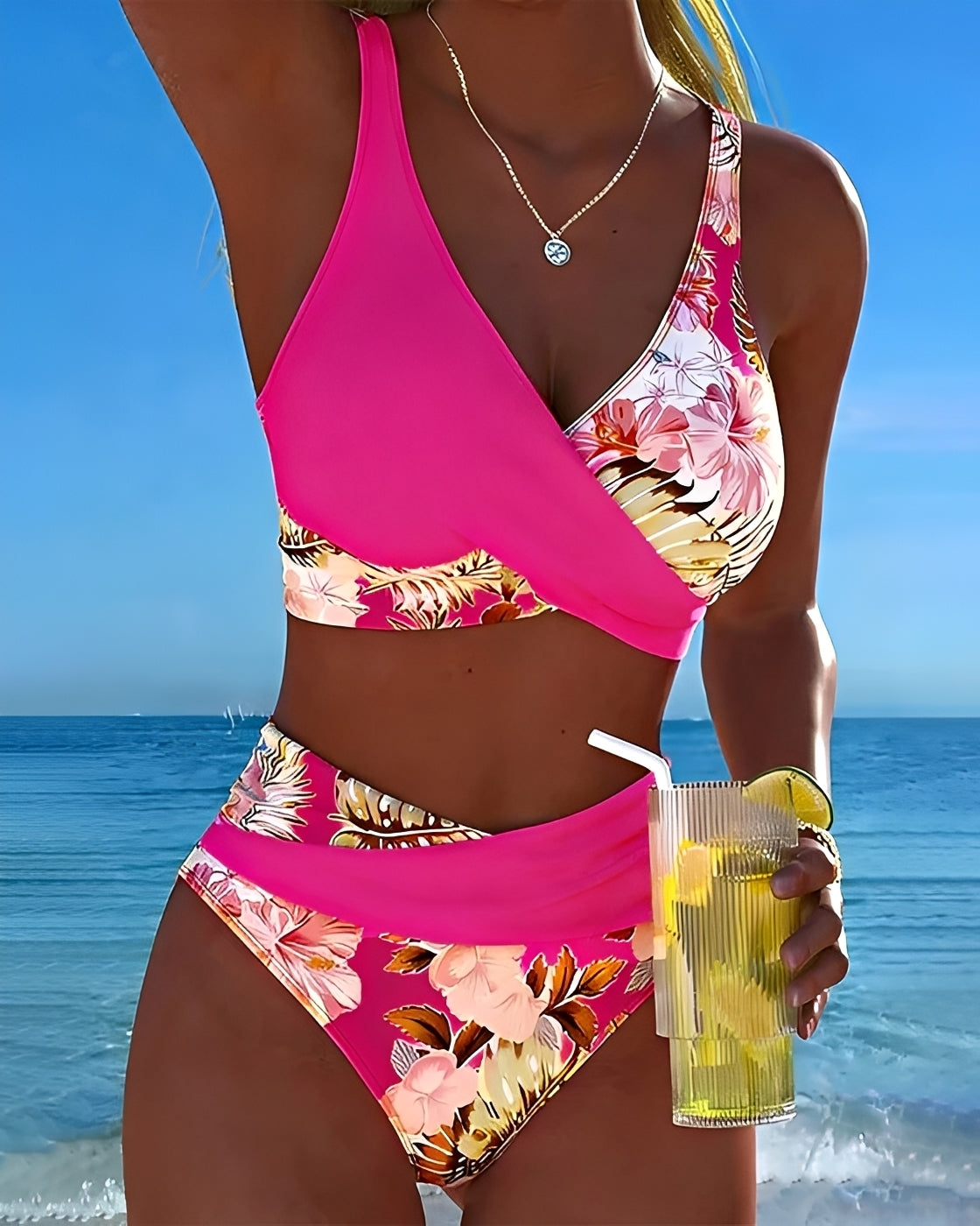 Eleri - Bikini à motif de fleurs élégant