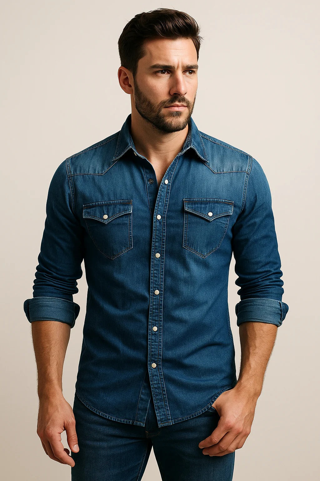 Hebert - Chemise Relax avec Manches Longues