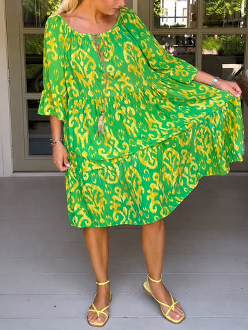 Jamie - Robe Large à Manches Évasées