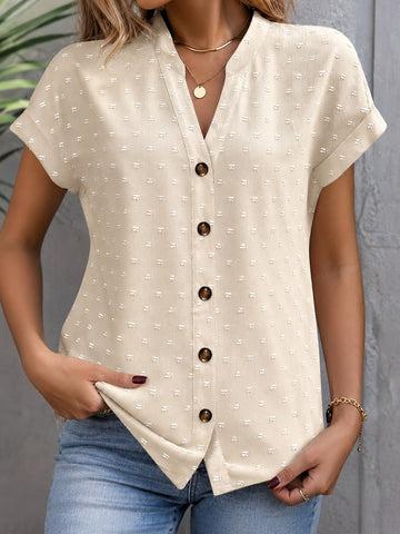 Cardena - Blouse Chic à Épaules Descendantes