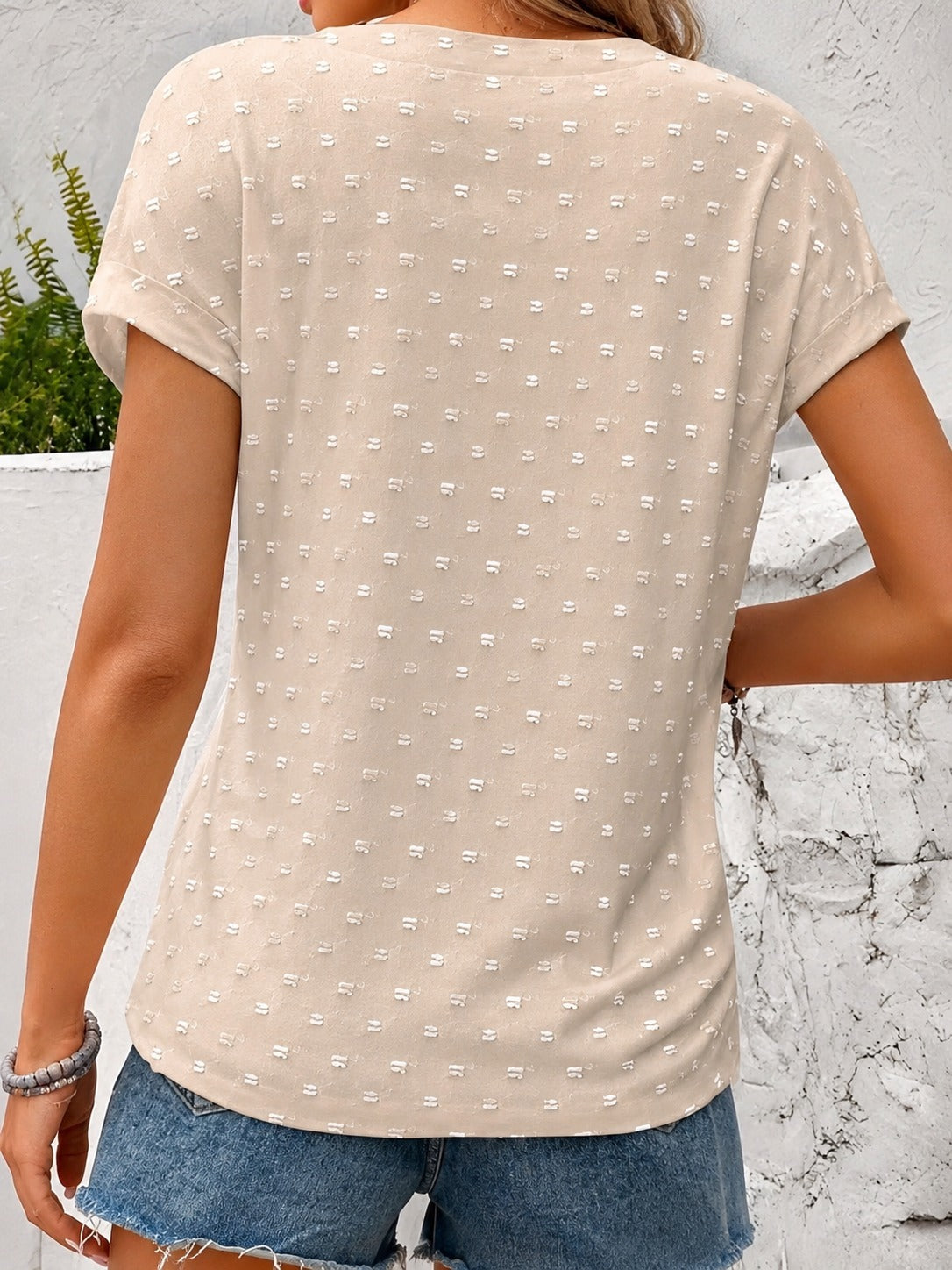Cardena - Blouse Chic à Épaules Descendantes