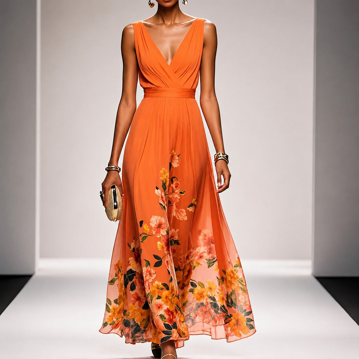 Tanisha - Robe Maxi à Imprimé Floral