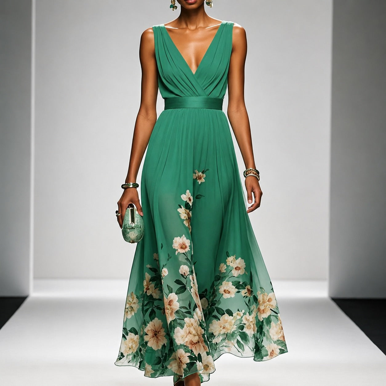 Tanisha - Robe Maxi à Imprimé Floral