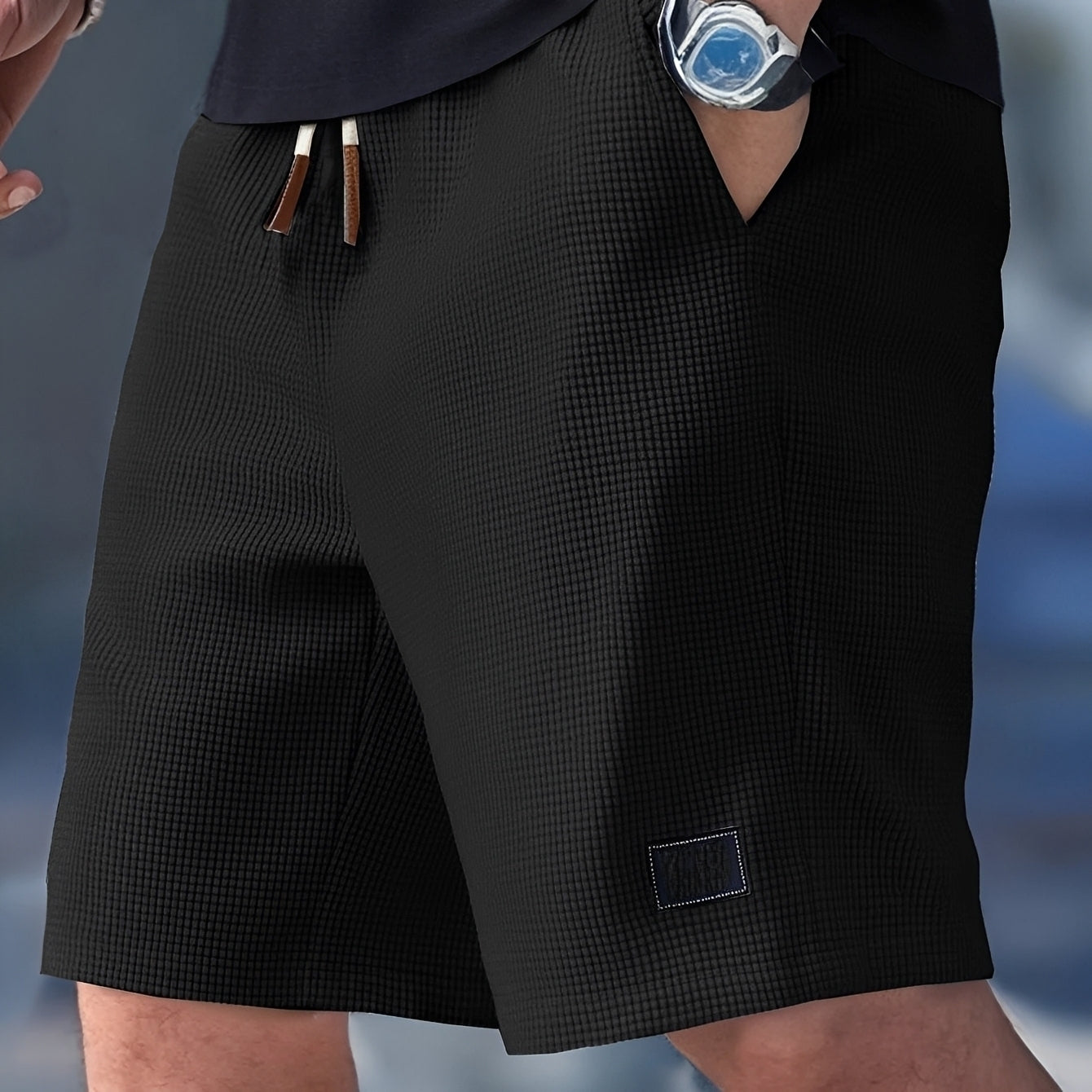 Justin - Shorts détente avec texture gaufrée