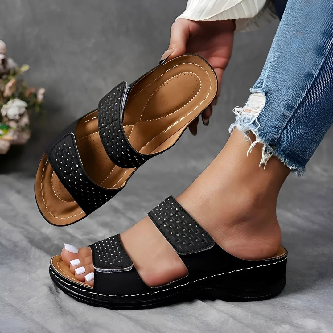 Lauren - Sandales confortables avec ouvertures
