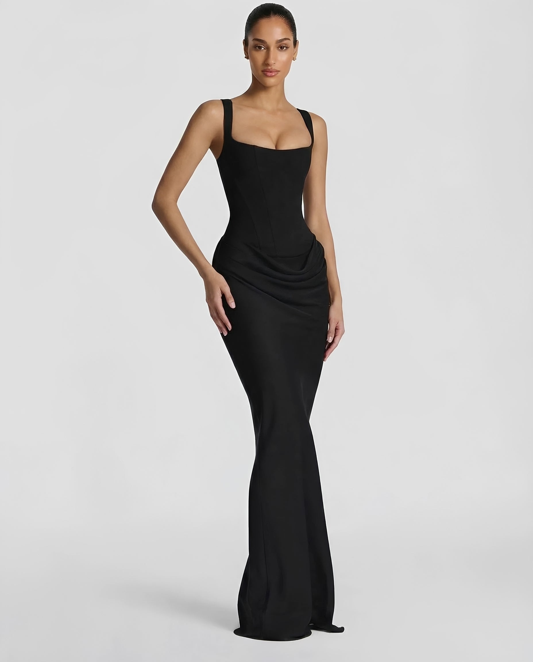 Dorsey - Robe longue chic avec corset