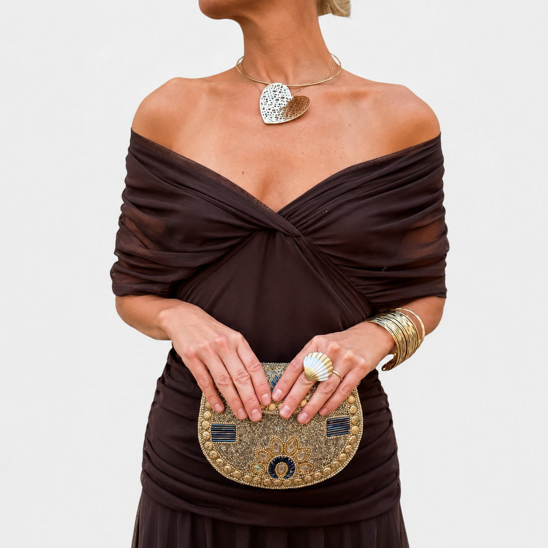 Bernice - Robe Maxi Élégante avec Détails Froncés