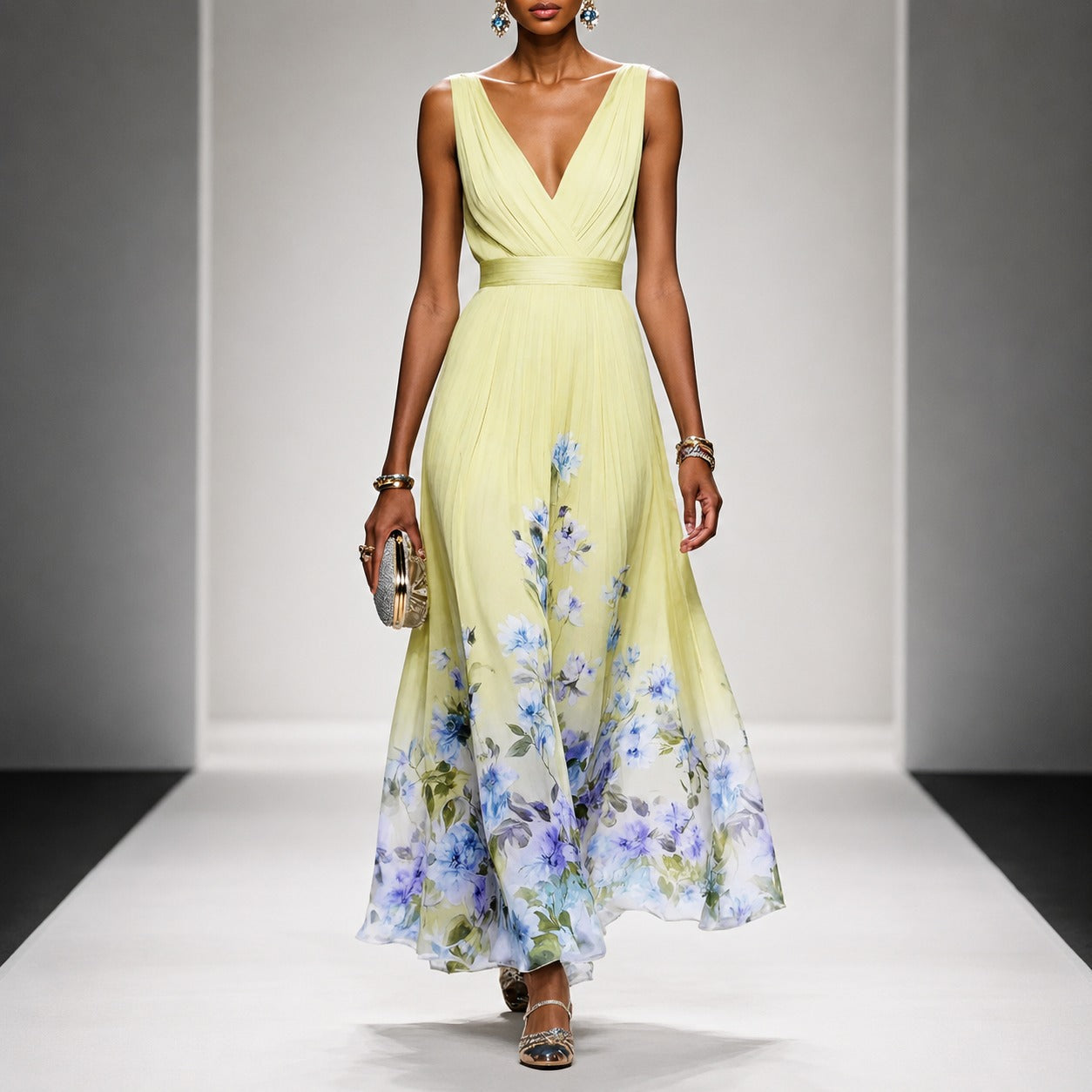 Tanisha - Robe Maxi à Imprimé Floral
